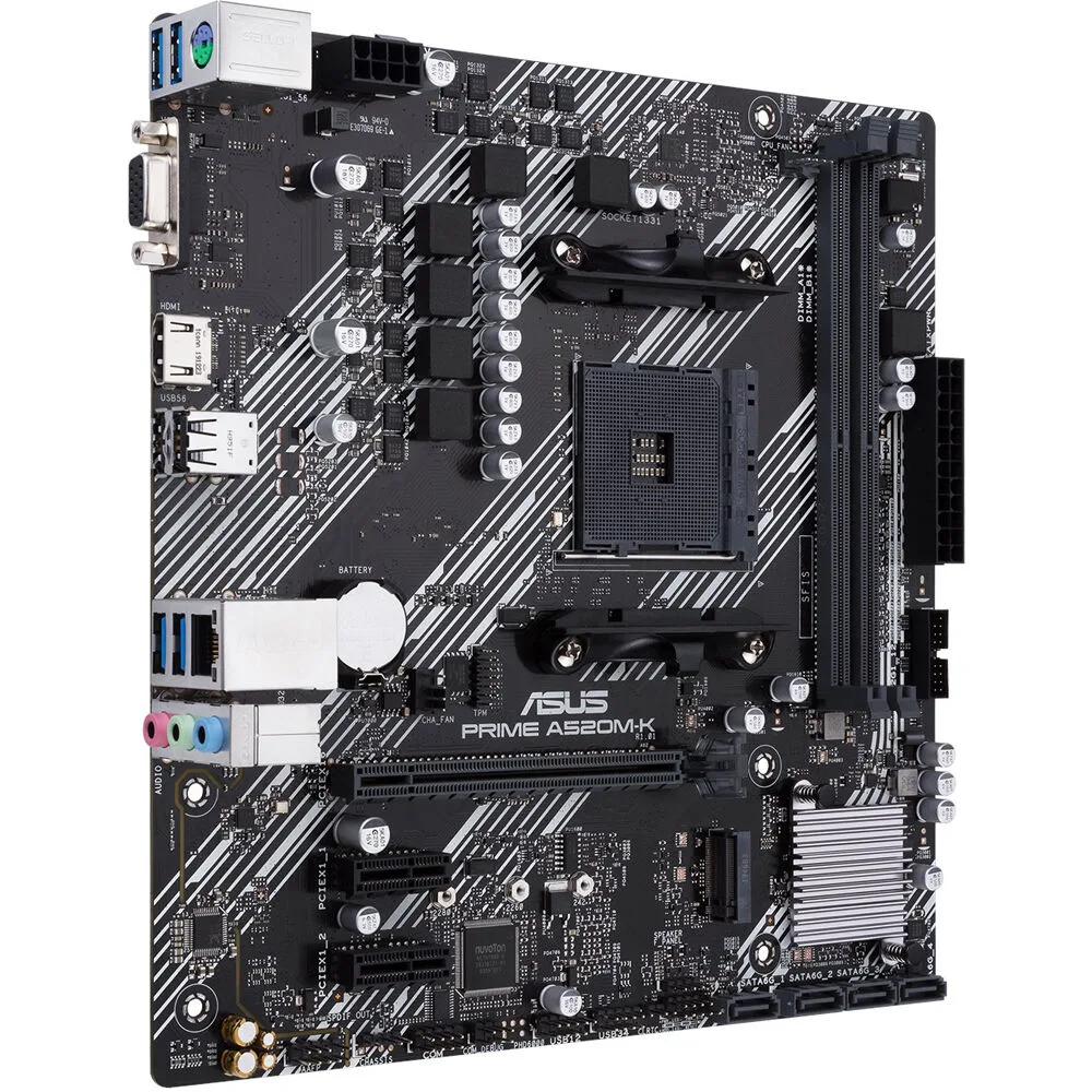 ASUS Prime A520M-K AMD AM4 Micro-ATX Motherboard DDR4 M.2 HDMI