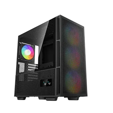 DeepCool CH560 DIGITAL E-ATX Mid Tower Case with Digital Display and 4 ARGB Fans