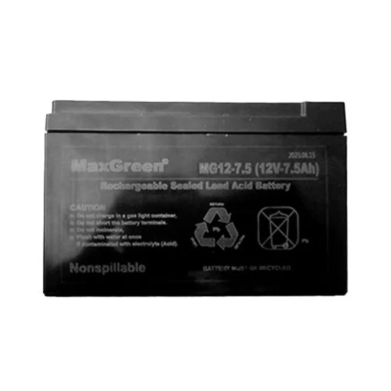 MaxGreen MG12-7.5 12V 7.5Ah AGM Sealed Lead Acid UPS Battery