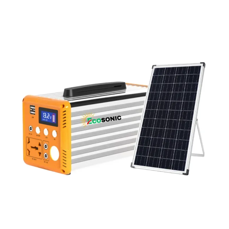 EcoSONIC SL82-L2 300W Portable Power Station with 50W Solar Panel, 230Wh LiFePO4