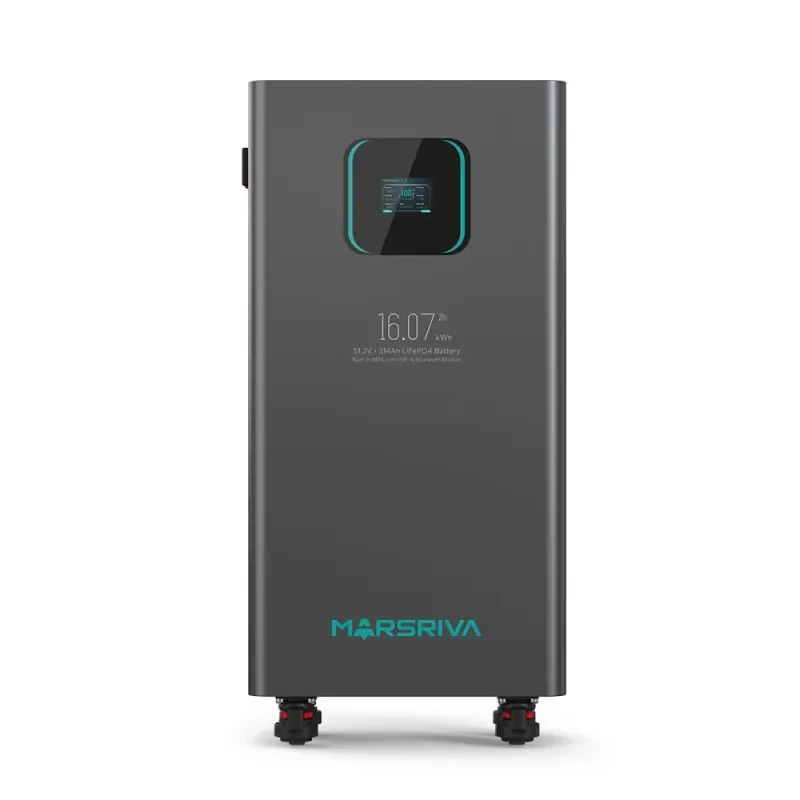 Marsriva MR-LFP48-314-FSD 51.2V 314Ah LiFePO4 Solar Battery, 16.07kWh, Touch Screen