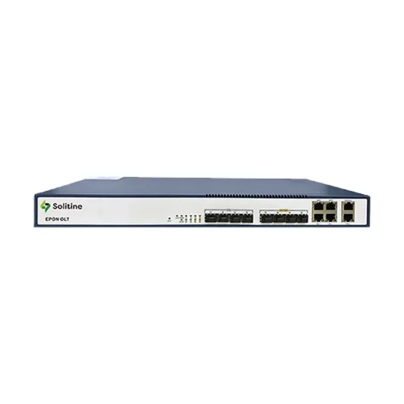 Solitine SOL1004-DP 4 Port 10G EPON OLT, PX20++ SC/UPC, 1:64 Split, Dual Power