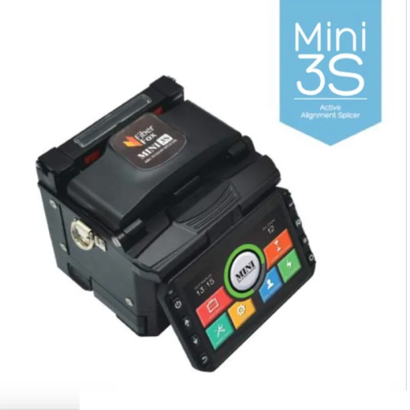 FiberFox Mini 3S Active V-Groove Cladding Alignment Fusion Splicer, 1.1kg