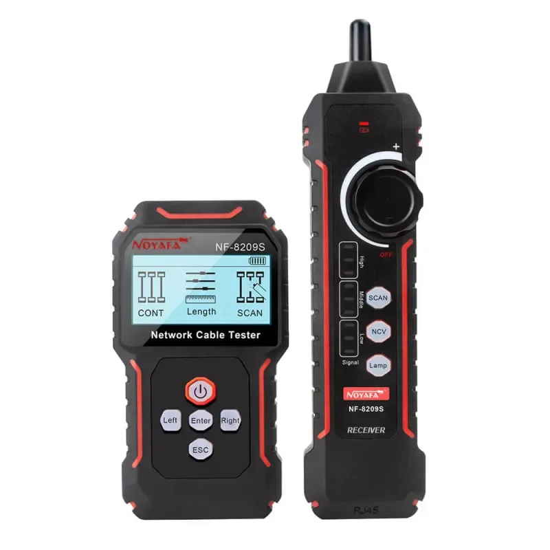 Noyafa NF-8209S Advanced Network Cable Tracker and Length Tester, Rechargeable