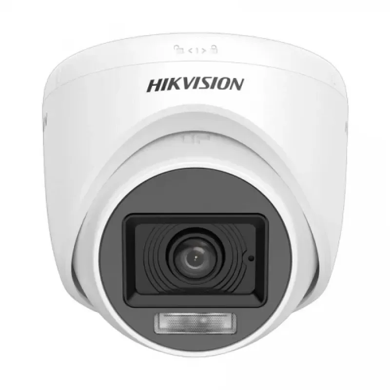 Hikvision DS-2CE76D0T-LPFS 2MP Dual Light Audio Turret Camera with Built-in Mic