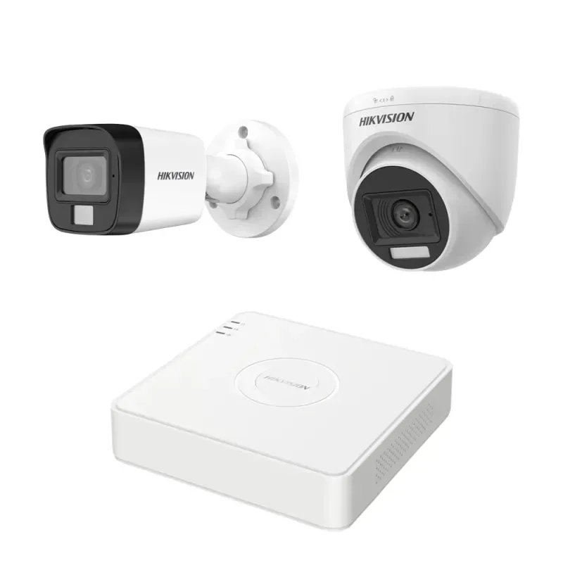 Hikvision 2-Camera 1080P Night Vision CC Camera Package with 4-Channel DVR and 500GB HDD