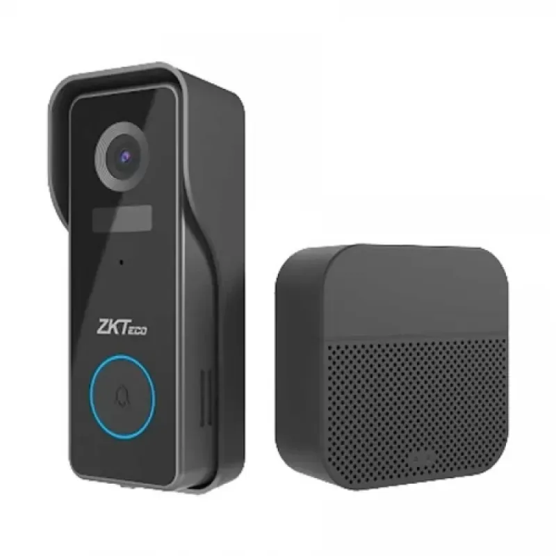 ZKTeco D0BPA 2MP Smart Wi-Fi Video Doorbell with Two-Way Audio and Night Vision