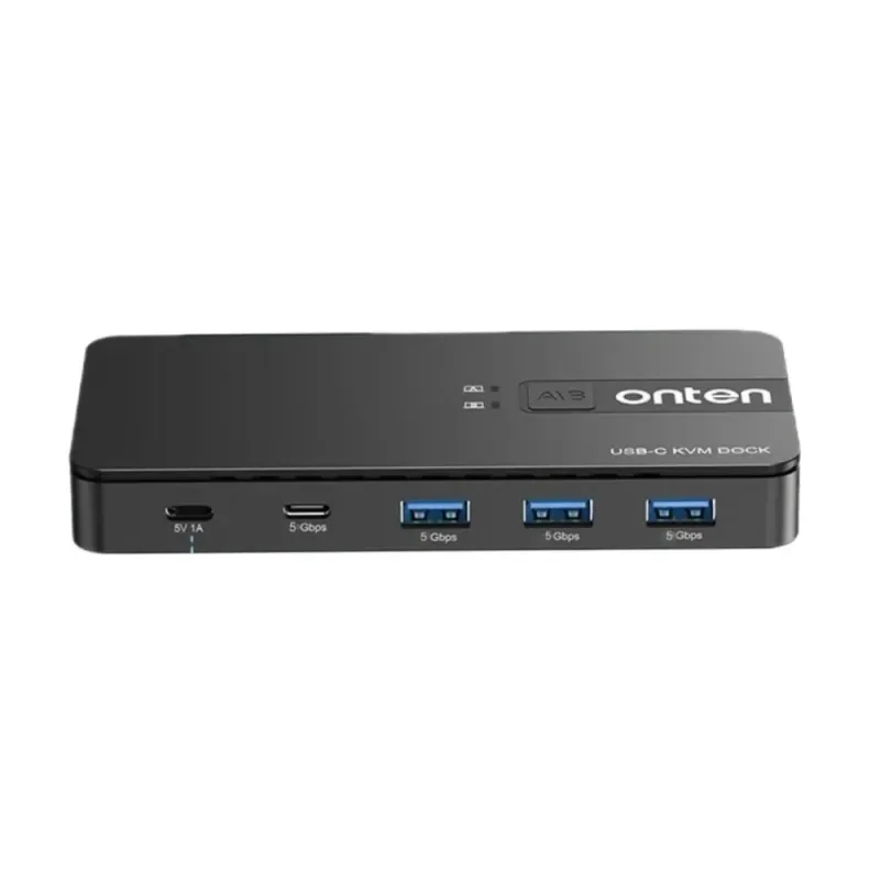 Onten OTN-KVM100 USB 3.2 KVM Sharing Switch, 2 Computers to 4 USB Devices, 5Gbps