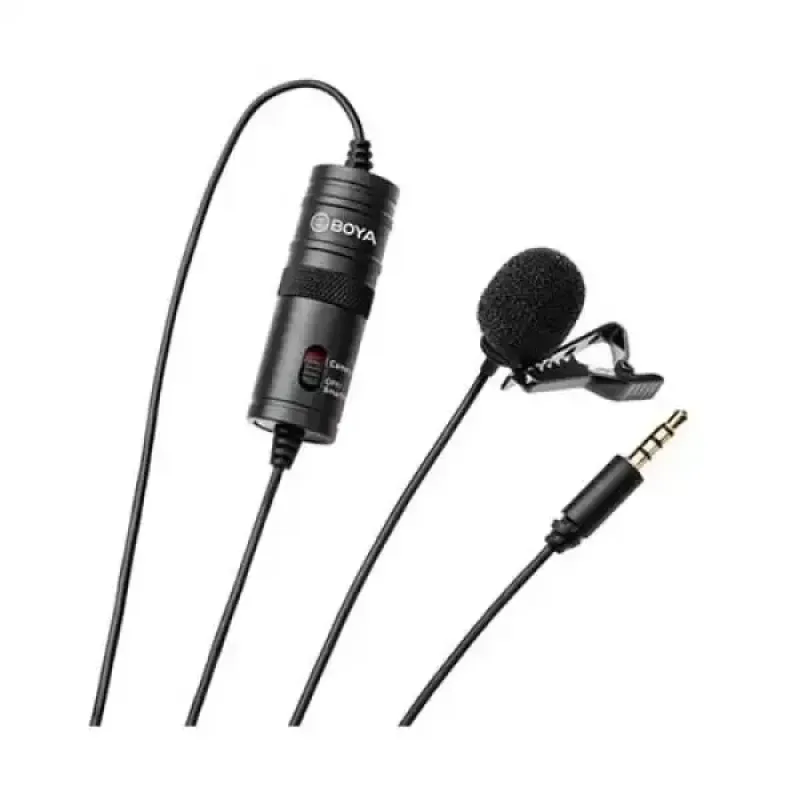 Boya BY-M1 Omnidirectional Lavalier Microphone, 6m Cable, 3.5mm