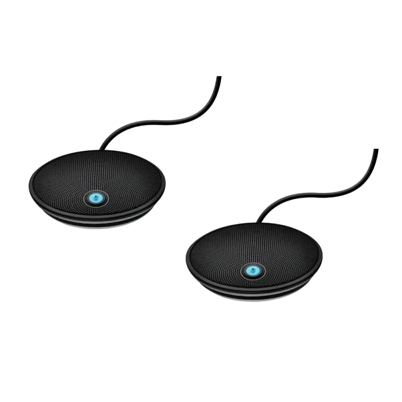 Logitech Group Expansion Microphones (Pair) for Video Conferencing, 989-000171