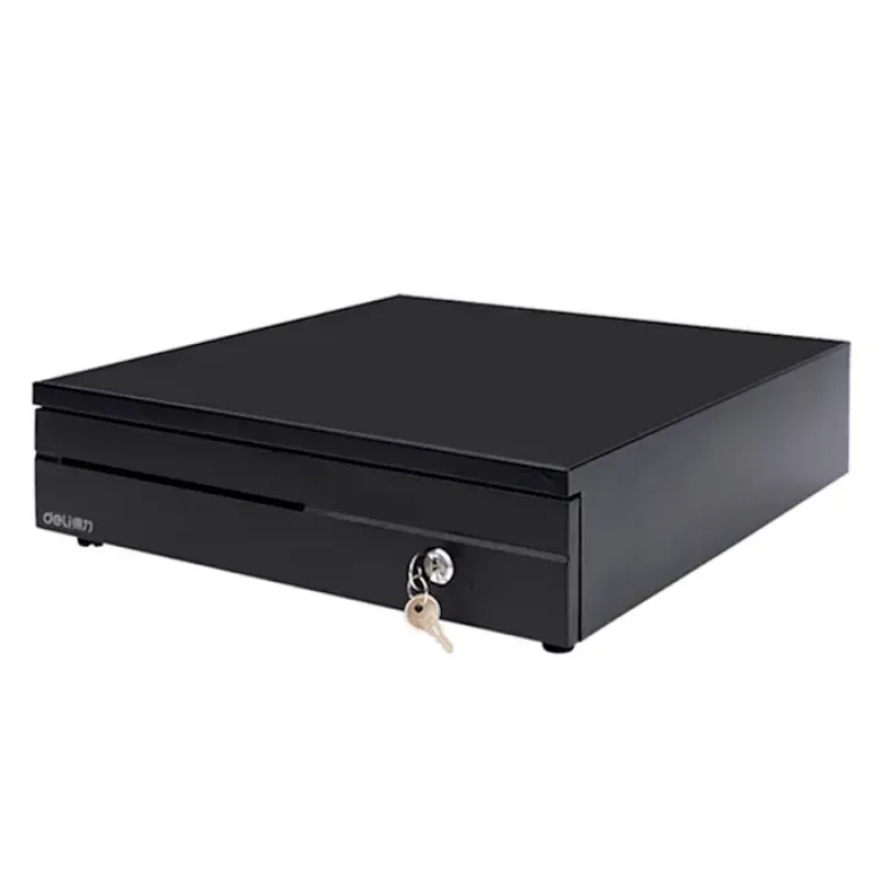 Deli DL-405 POS Cash Drawer with Cheque Slot, RJ11