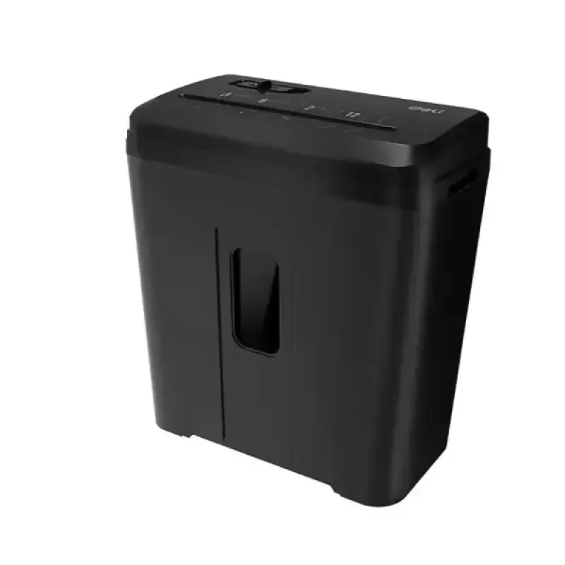 Deli ET016 Paper Shredder, 6 Sheets, 12L, Security Level 4