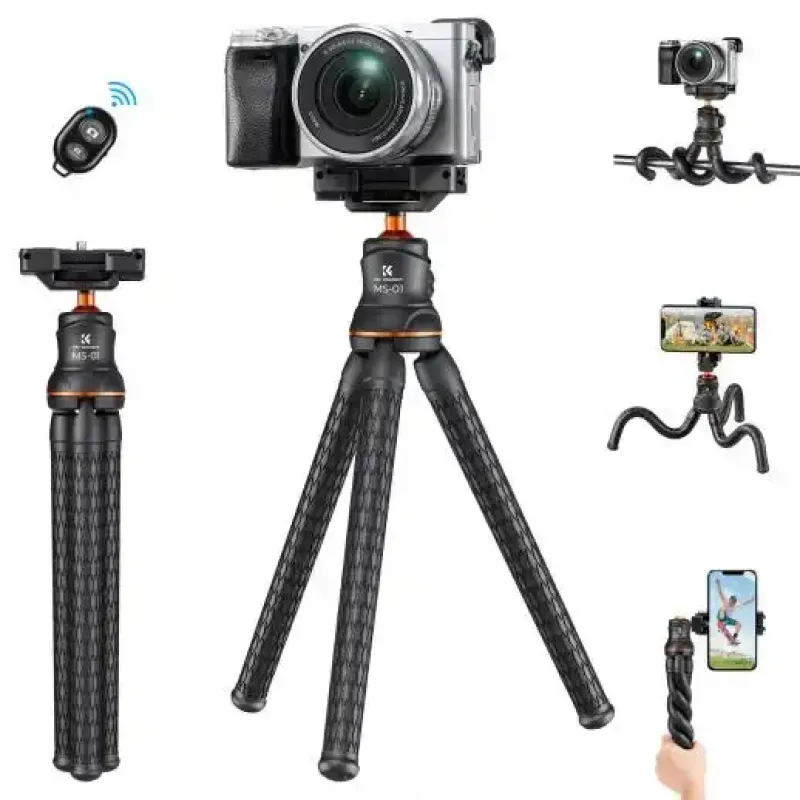 K&F Concept MS-01 Flexible Tripod with Phone Clip