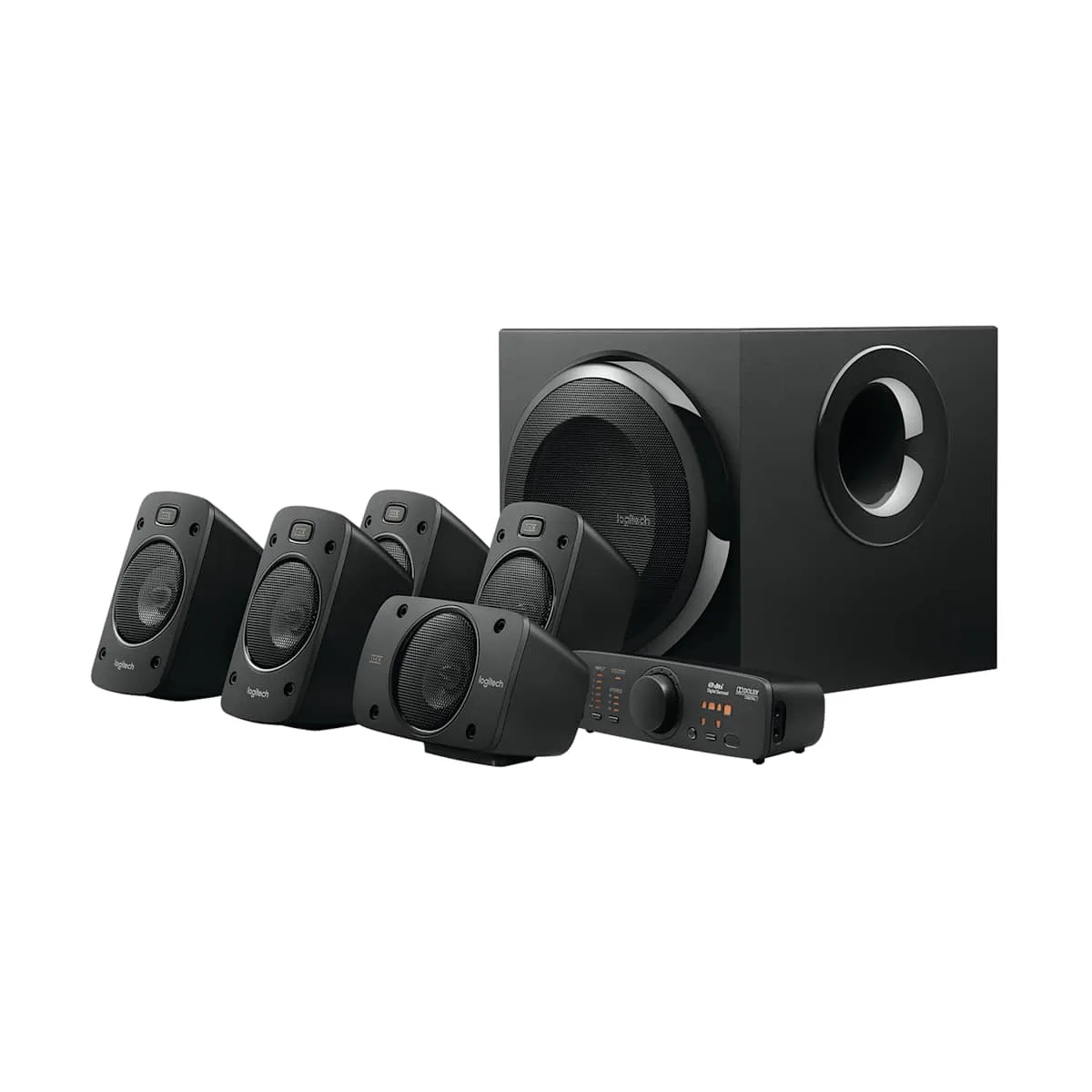 Logitech Z906 THX 5.1 Surround Sound Speaker System 500W RMS Dolby Digital DTS